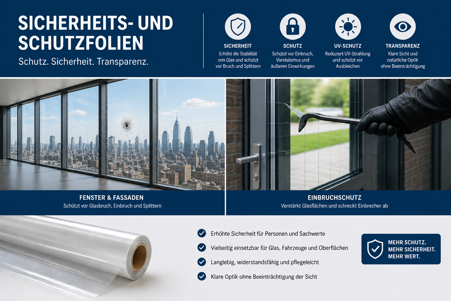 Sicherheits- und Schutzfolien